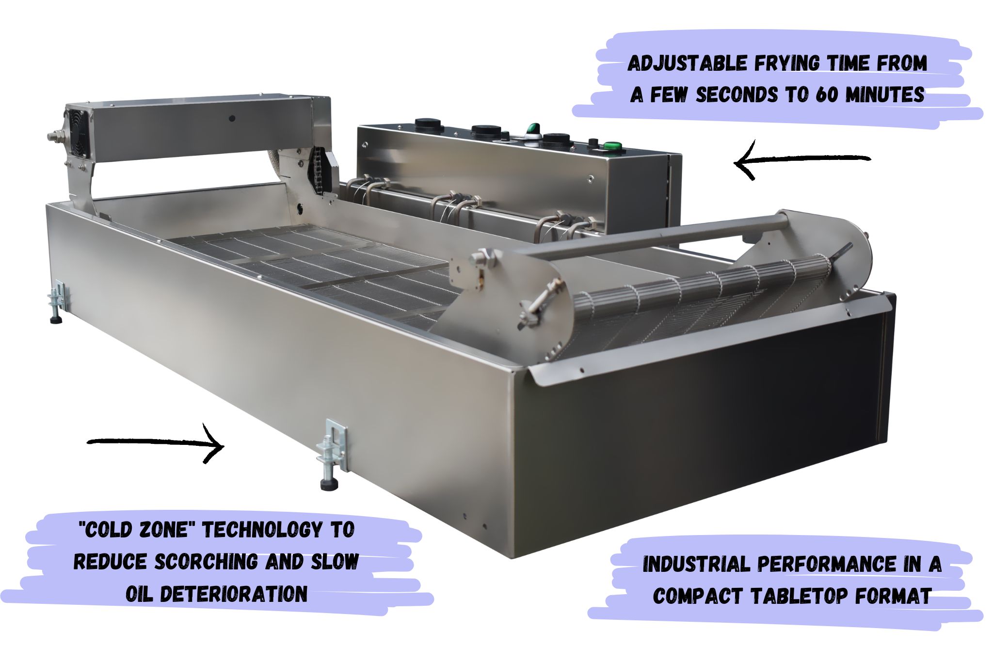 continuous conveyor fryer advantages