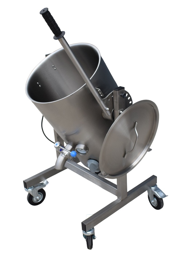 Compact fryer 50L with a mesh basket